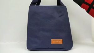 Tas bekal makanan tenteng polos lunch bag tenteng waterproof cooler bag aluminium foil tebal