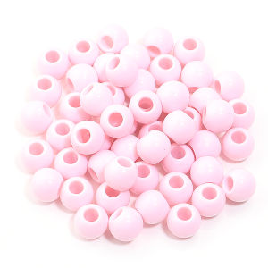 50pcs 14mm Solid Color Big Hole Beads Loose Spacer Acrylic Round Beads For Jewelry Making DIY Charms Bracelet Necklace Wholesale