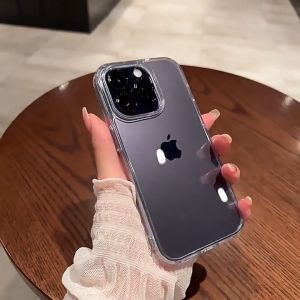 Ốp lưng điện thoại lưng cứng viền dẻo trong suốt chống ố chống sốc cho 16 15 14 13 11 Pro MAX 14 Plus 12 Pro MVSTORE