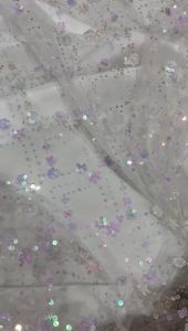 Net Fabric with Sequins / Tulle / Kain Net Sequin