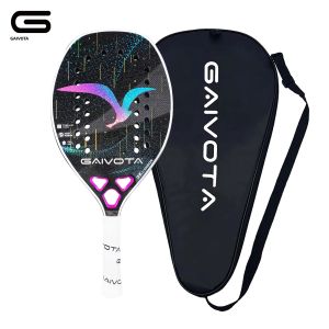 Vợt Tennis Bãi Biển Sợi Carbon GAIVOTA 2025 Dành Cho Nữ Kèm Ba Lô Thiết Kế Siêu Nhẹ 3K+ Trọng Lượng 320-330g Độ Dày Viền 21-28mm