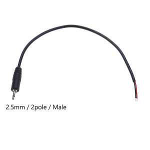 YuXi 2.5mm 3.5mm Male Female 2/3/4 Pole Mono/Stereo Aux Plug Jack Connector To Bare Wire End For DIY Audio Headphone Cable