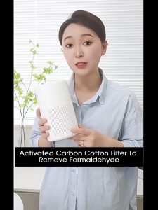 HXR Desktop Air Purifier Mini Air Purifier for Room USB Mute HEPA H13 Filter Activated Carbon Removal Removal Dust
