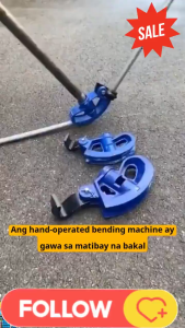 Metal Pipe Tube Bender Portable Hand Tube Bending Tool 5/8 3/4 1 inch Manual Pipe Bender Galvanized Iron For Steel Bar electrical wire pipe bending tool Rigid Pipe Bender conduit pipe bender Heavy Duty