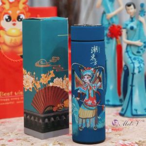 Botol LED Termos Air Panas Tumbler Temperatur Suhu Hampers Imlek Natal Tahun Baru