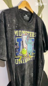 Kaos MONSTER INC Stone Wash Oversize / Tshirt MONSTER UNIVERSITY CARTOON FILM Distro Murah / Washing Oversized Vintage acid