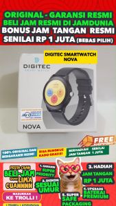 DIGITEC ORIGINAL SMARTWATCH PRIA & WANITA - NOVA BLACK