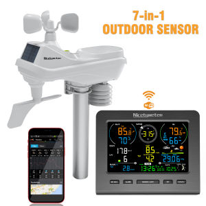 7-in-1 WiFi Weather Station: Remote Monitoring & Forecast Data