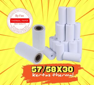 Kertas kasir thermal edc murah 57x30 isi 10 pcs