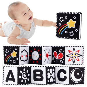 Durable Teething Visual Stimuli Infant Bed Decor Cloth Book