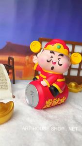 Tượng thần tài may mắn bộ 6 phong cách vui nhộn trang trí