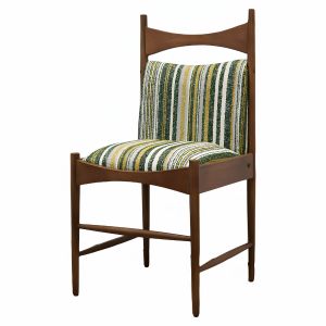 High Quality French Vintage Red Plaid Solid Wood Dining Chair Middle Ancient Style Hotel Homestay Fabric Chair Artistic Style