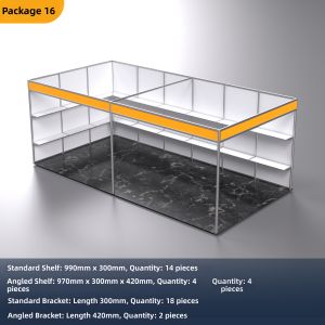 Exhibition Booth Support Bracket Flat Aluminum Wrench Shelf