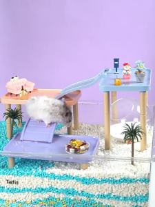 Tafit | Multifunctional Hamster Cage with Rainbow Platform and Two-Level Design