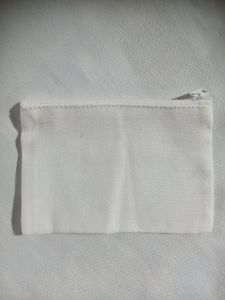 12PCS plain COINPURSE!katsa/canvas zip pouch