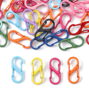 12 Dây Kéo Kẹp S Móc Đa Năng Hợp Kim Nhỏ Chụp Móc Chống Trộm Mini Dây Kép Cổng Lồng Vào Nhau Móc Khóa Đính Kèm Trang Sức Làm