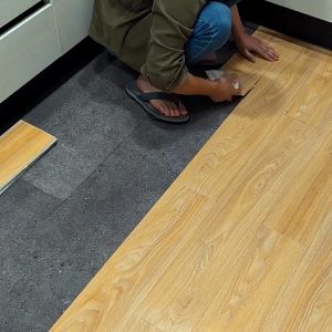 36pcs 3D Vinyl Floor Mat Sticker Self-Adhesive Waterproof PVC Sticker Tiles As A Flooring Wooden Design Home Improvement Decoration For Room Kitchen Home Decor