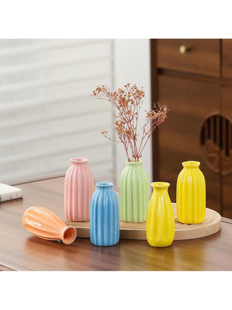 FENGHONGTAO Modern Minimalist Ceramic Vase, Decorative Flower Vase Ideal For Dried Floral Arrangements Home Table Decor
_voghion.com
