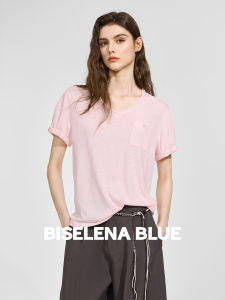 BEIQIANI | Relaxed Breathable Loose V-neck T-Shirt Short Sleeve