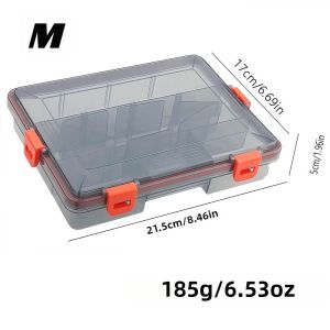 Hộp Đựng Đồ Câu Cá Limnoid L M Có Vách Ngăn Có Thể Điều Chỉnh Hai Lớp Trong Suốt Khóa An Toàn Cho Mồi Câu Và Phụ Kiện.