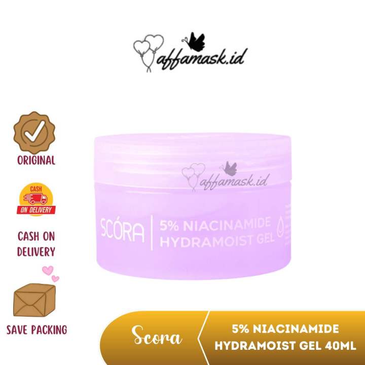 SCORA 5% NIACINAMIDE HYDRAMOIST GEL 40ML SCORA MOISTURIZER 40ML SCORA MOISTURIZER TRAVEL SIZE