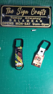 KEY HOLDER. WITH LACE 3”. ANTI LOST. PERSONALIZED WITH DETAILS IF LOST. NAME ADDRESS COMPANY NAME AND CONTACT NUMBERS. P130 2 pcs. Minimum of 2 orders.