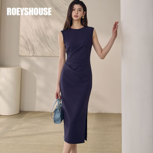 Roey s house | Đầm Bút Chì Bodycon Co Giãn Màu Đen