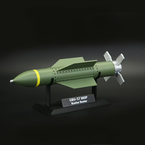 Mô Hình Tên Lửa Xuyên Đất Khổng Lồ GBU-57 Đồ Trang Trí Để Bàn Quân Sự Không Hoạt Động Dành Cho Người Sưu Tầm Từ 14 Tuổi Trở Lên