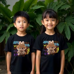 (COD) Kaos Anak Laki-Laki Perempuan Motif LABUBU 24s