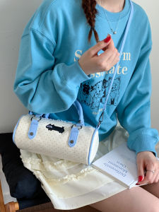 Túi Đeo Chéo Kẻ Sọc Thời Trang Đa Năng Cho Nữ Túi Đeo Vai Hình Chú Chó Salami Túi Boston Cao Cấp Túi Đeo Chéo Thường Ngày