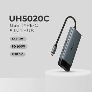 TP-Link Official Store | UH3020C/UH5020C/UH6120C/UH7020C/UH9120C | USB Type-C 100W Fast Charging Multiple USB Multi Port Adapter Docking Station Hub