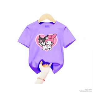 Atasan Kaos Anak-anak KUROMI & MELODY Usia 1-12 Thn