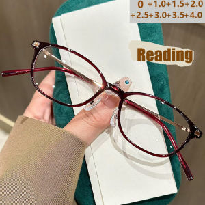 Fashion Small Frame Reading Glasses For Womens High-end Ultra-light High-definition Elderly Anti-blue Light Glasses JH5022
