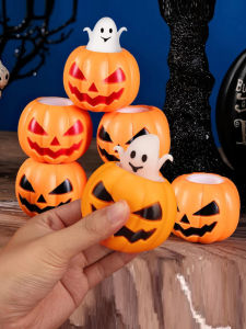 1/3/5PCS Halloween Pumpkin Ghost Squeeze Pinch Toy Favors Halloween Party Supplies Stress Relief Fidget Toys Birthday Gifts