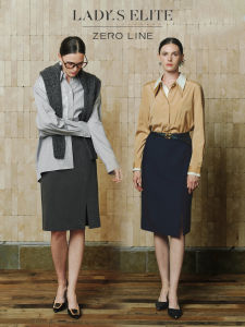 LadyS Elite | Original Design Simple Solid Color Hip-Hugging Skirt