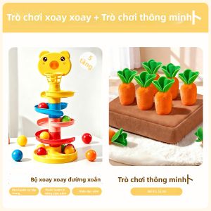 TANGJIUGONG | Đồ Chơi Montessori Giáo Dục Thông Minh Đống Cầu Vồng