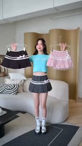 ppitchy.shop - Pritty Skirt กระโปรงแต่งจีบ มี 3 สี