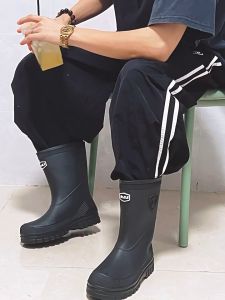 Rain Boots For Men Waterproof Shoes Anti Slip Rain Boots Midsole Rain Boots Thick Sole Durable Sizes 40-44