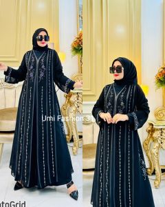 Umi Fashion 31 - Gamis abaya Jersey premium lebaran best seller