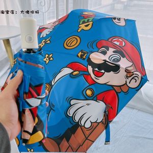 Mũi Khoan Mario Mũi Khoan Chống Nắng Mũi Khoan Mưa Chống Tia UV Nhựa Dẻo Hoạt Hình Siêu Mario Chống Nắng Cho Người Lớn Nam Nữ Chia Đôi