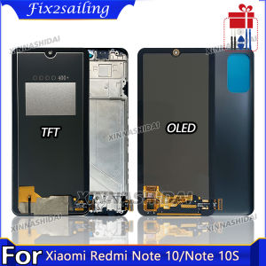 OLED/TFT Screen For Xiaomi Redmi Note 10/10S LCD Display Digital Touch Screen for Redmi Note 10/10S TFT LCD Replacement