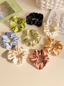 Dây Buộc Tóc Bằng Vải Satin Kiểu Pháp Cho Phụ Nữ Dây Buộc Tóc Đuôi Ngựa Bền Không Gây Hại Cho Tóc Dây Thun Co Giãn