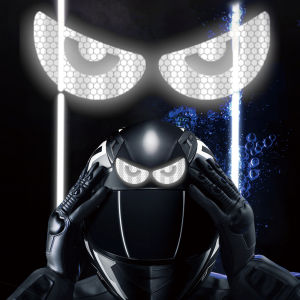 Safety Warning Cartoon Pattern Reflective Stickers Motorcycle Helmet Reflective Stickers Car Decoration Accessories