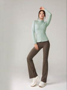 Women Slim Fit Casual Yoga Jacket for Fitness