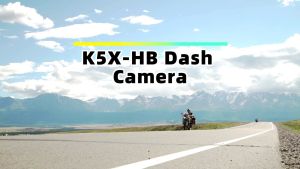 VSYSTO Helmet Dash Cam 2K 170 Degrees Helmet Camera with Bluetooth Headset and Colorful Warning Light Wireless Remote Controller WiFi Waterproof