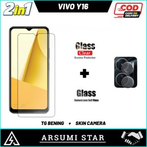 Promo Paket Murah 2in1 Tempered Glass Ceramic Matte Anti Spy VOVO Y16 Anti Gores Pelindung Layar Ceramic Matte Anti Spy + Garskin Carbon