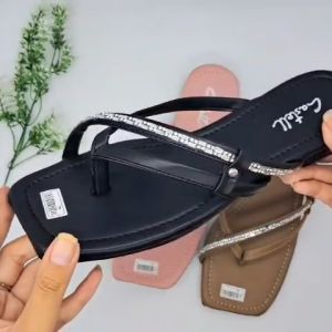 CASTELL - Sandal Wanita Teplek Terbaru Korea Slip On Sol Karet Lentur Tidak Licin Dan Anti Patah