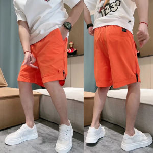 Summer New Mens Candy Color Dopamine Shorts Loose Quick Dry Beach Pants Fashionable Five-Quarter Length Couples Casual Shorts
