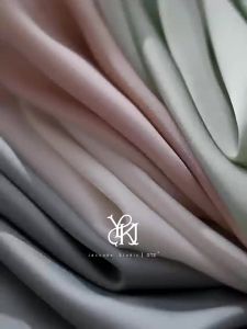 YAKEJIA | Dark Placket Satin Short Sleeve Summer Shirt Not Easy To Wrinkle