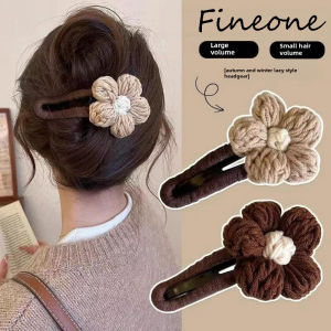 Retro  Flower Duck Clip Womens Hair Accessories Word Clip for Women Girls